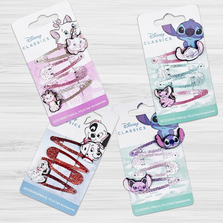 LILO & STITCH – Accessoires pour cheveux – Set de 4