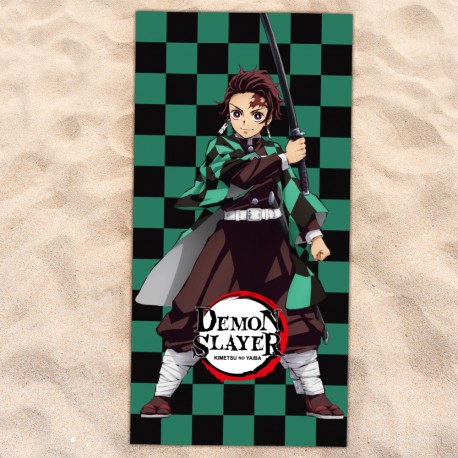 Serviette de Plage Demon Slayer Tanjiro Kamado