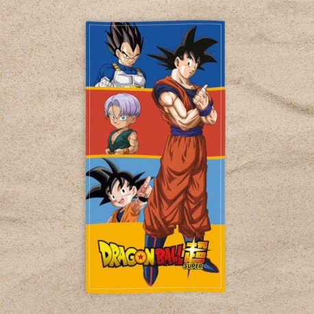 Serviette de Plage Dragon Ball Z - Son Goku, Vegeta, Son Gohan & Trunks