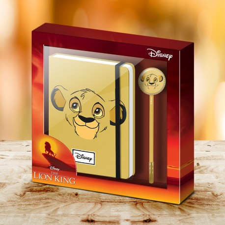 Set Simba Le Roi Lion Disney - Journal Intime et Stylo