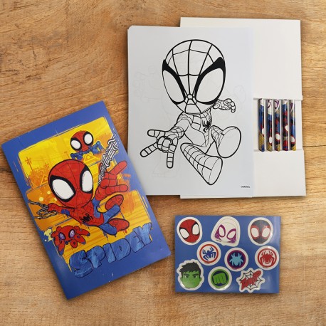 Album d'Activités Coloriage Spidey Marvel Spiderman sur Kas Design