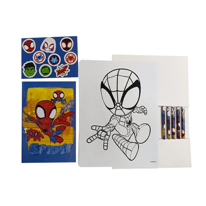 Album d'Activités Coloriage Spidey Marvel Spiderman sur Kas Design