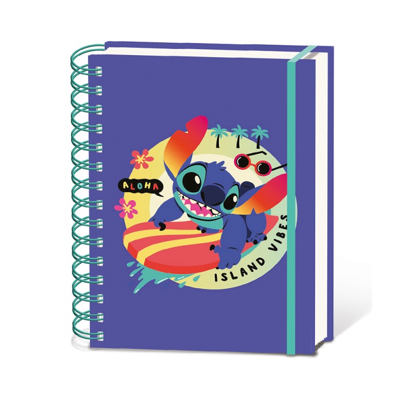 Carnet de Notes A5 Stitch Disney - Keepin' It Cool sur Kas Design