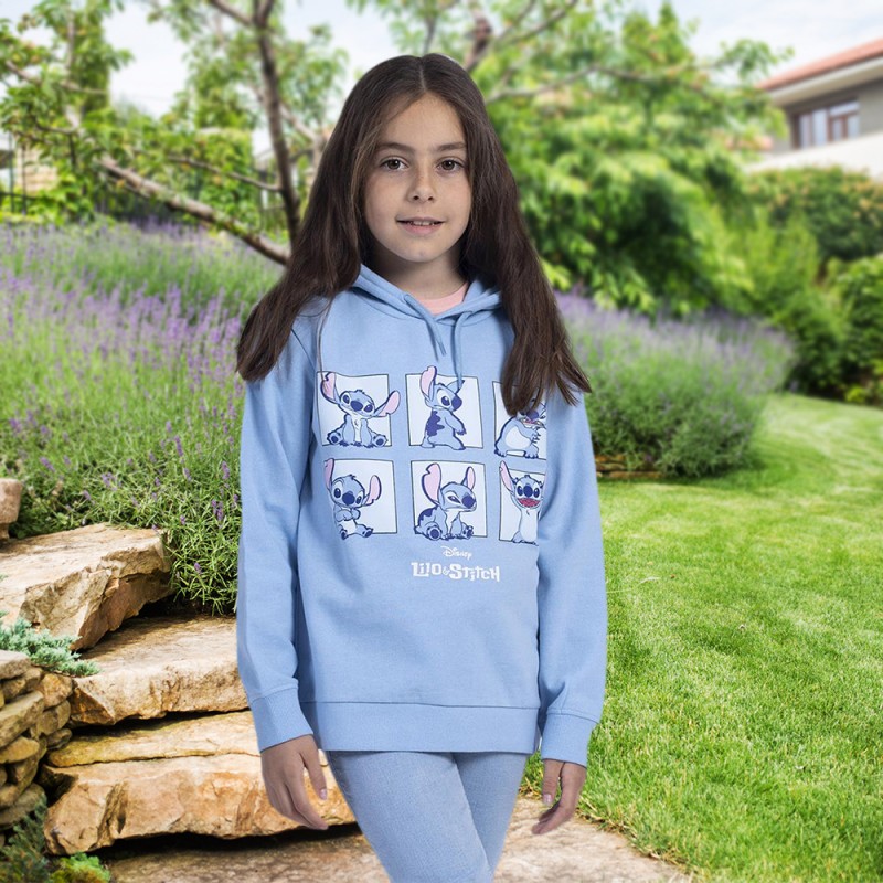 Sweat-Shirt Stitch Disney Enfant avec Capuche en Coton - Lot de 12