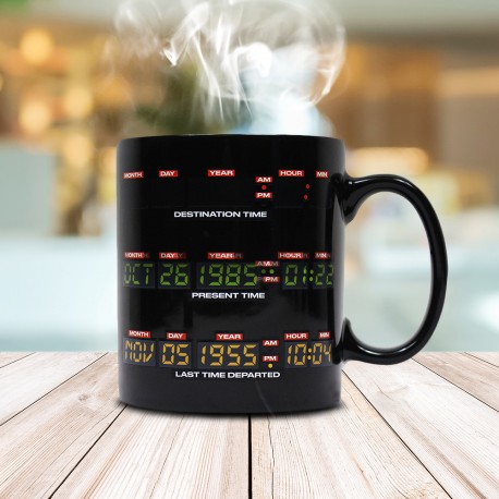 Retour vers le futur set mug, sous-verre et porte-clés Out a Time