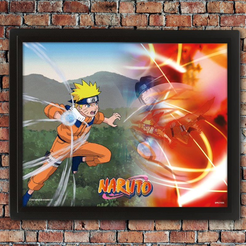 Cadre Naruto Effet Animé 3D - A Clash of Power sur Kas Design