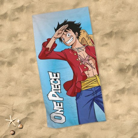 Serviette de Plage One Piece - Monkey D. Luffy
