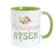 Mug Vert Fabuleuse ATSEM - Palette de Peinture