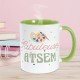 Mug Vert Fabuleuse ATSEM - Palette de Peinture
