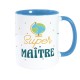 Mug Bleu Super Maître Globe Terrestre