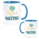 Mug Bleu Super Maître Globe Terrestre