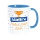 Mug Bleu Maître Merci pour Tout - Coupe de Champion