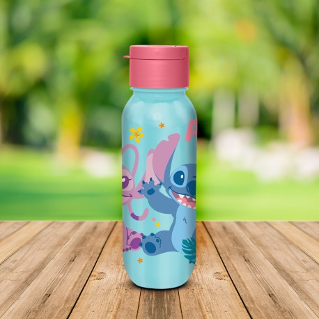Bouteille Stitch & Angel Disney Tropicale avec Bouchon à Clapet