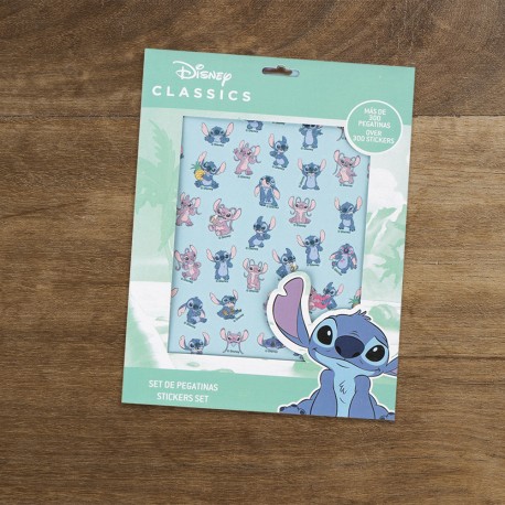 Set de 300 Stickers Angel & Stitch Disney