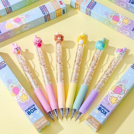 Stylo Gel Surprise Animaux Kawaii Rétractable