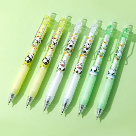 Stylo Gel Panda Kawaii Rétractable