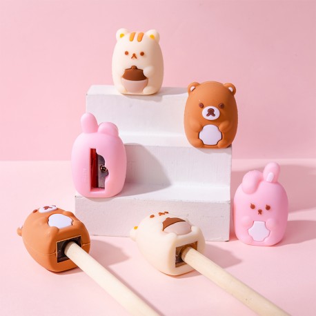 Taille-Crayons Animaux Fantaisie Kawaii 3D