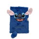 Carnet Secret Stitch 3D Disney Fourrure Bleue et Pompon