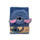 Carnet de Notes Stitch Disney Fourrure Bleue et Poche Avant Zippée
