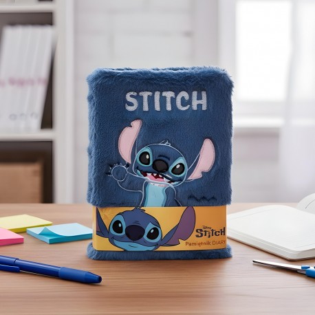 Grand Carnet de Notes Fourrure Bleue Stitch Disney A4