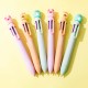 Stylo Multicolore Animaux Kawaii - 6 Couleurs