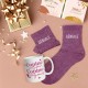 Coffret Cadeaux Paillettes Fantaisie - Tasse & Chaussettes
