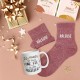 Coffret Cadeaux Paillettes Fantaisie - Tasse & Chaussettes