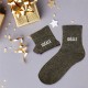 Chaussettes Paillettes Colorées Mot Fantaisie