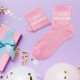 Chaussettes Paillettes Joyeux Anniversaire