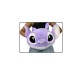 Coussin Peluche Chauffe-Mains Stitch Angel 3D Disney 3 en 1