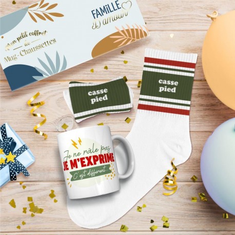 Coffret Mug et Chaussettes Fantaisie pour Homme