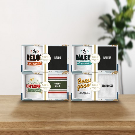 Coffret Mug et Chaussettes Fantaisie pour Homme