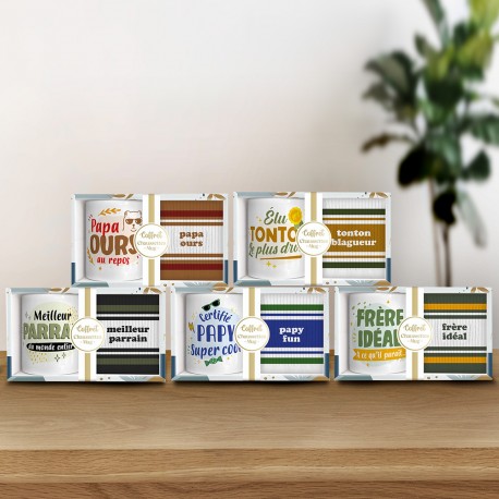 Coffret Mug et Chaussettes Famille Fantaisie pour Homme