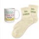 Coffret Cadeaux Paillettes Fantaisie - Tasse & Chaussettes