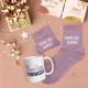 Coffret Cadeaux Paillettes Fantaisie - Tasse & Chaussettes