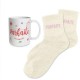 Coffret Cadeaux Paillettes Fantaisie - Tasse & Chaussettes