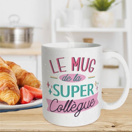 Mug Paillettes de la Super Collègue