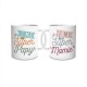 Coffret Duo de Mugs Paillettes - Super Papy & Super Mamie