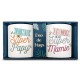 Coffret Duo de Mugs Paillettes - Super Papy & Super Mamie