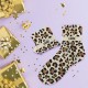 Chaussettes Paillettes Colorées Fantaisie Imprimé Félin