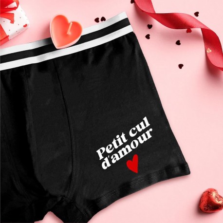 Boxer Noir Petit Cul d'Amour