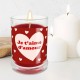 Bougie en Verre Romantique