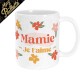 Mug Paillettes Mamie je t'aime