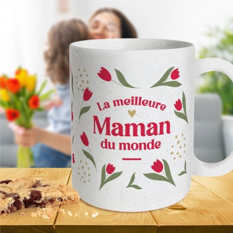 Mug Paillettes La Meilleure Maman du Monde