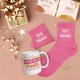 Coffret Cadeaux Paillettes Fantaisie - Tasse & Chaussettes