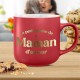 Mug La Petite Pause de Maman d'Amour Rouge Mat Doré