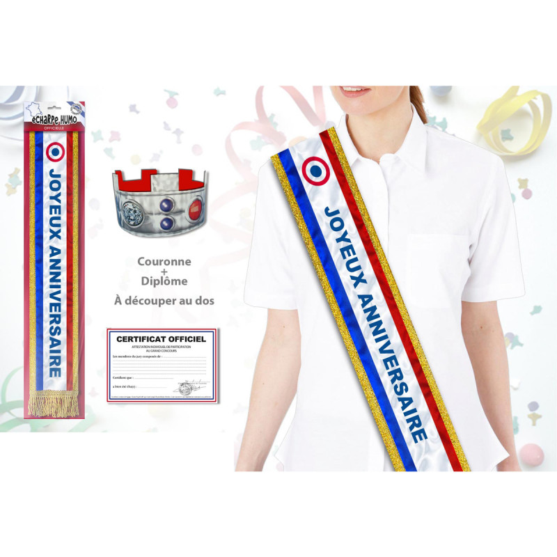 Echarpe Humoristique Anniversaire Sur Kas Design Distributeur D Articles De Fete Humoristique Echarpe Humoristique Anniversaire Sur Kas Design Distributeur D Articles De Fete Humoristique