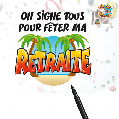 Caleçon Retraite Dédicace avec Marqueur