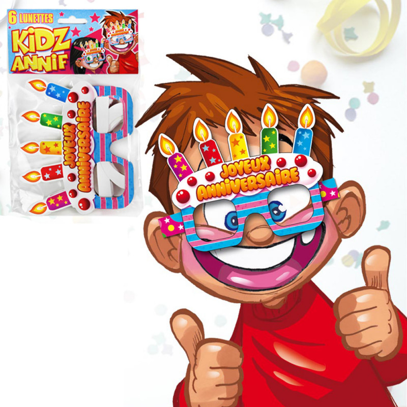 Lot De 6 Lunettes Joyeux Anniversaire Enfants Sur Kas Design Distributeur De Produits Anniversaire Lot De 6 Lunettes Joyeux Anniversaire Enfants Sur Kas Design Distributeur De Produits Anniversaire