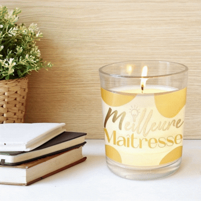 Bougie Verre Meilleure Maîtresse